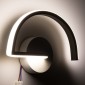GloboStar® BREYA 00637 Φωτιστικό Τοίχου - Απλίκα LED 10W 1000lm 180° AC 220-240V IP20 Φυσικό Λευκό 4500K Λευκό Μέταλλο - Μ25 x Π17 x Υ4.5cm