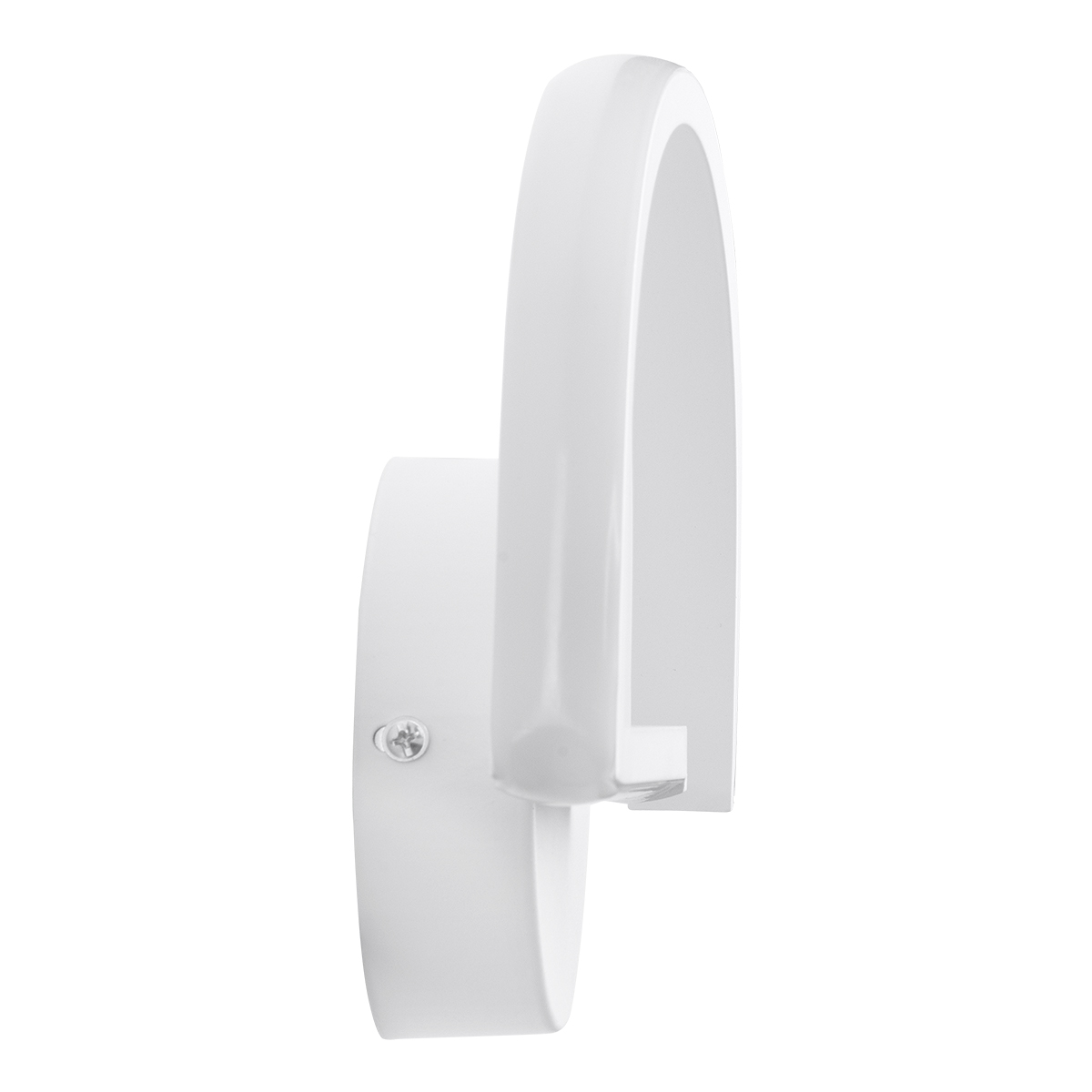GloboStar® BREYA 00637 Φωτιστικό Τοίχου - Απλίκα LED 10W 1000lm 180° AC 220-240V IP20 Φυσικό Λευκό 4500K Λευκό Μέταλλο - Μ25 x Π17 x Υ4.5cm