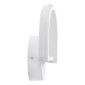 GloboStar® BREYA 00637 Φωτιστικό Τοίχου - Απλίκα LED 10W 1000lm 180° AC 220-240V IP20 Φυσικό Λευκό 4500K Λευκό Μέταλλο - Μ25 x Π17 x Υ4.5cm