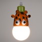 GloboStar® GIRAFFE 00638 Παιδικό Κρεμαστό Φωτιστικό Φιγούρα Μονόφωτο 1 x E27 IP20 Πολύχρωμο Μέταλλο - Μ12 x Π10.5 x Υ13.5cm
