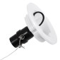GloboStar® BALLOON 00650 Παιδικό Φωτιστικό Οροφής Μπάλα Μονόφωτο 1 x E27 IP20 Πορτοκαλί Πλαστικό με Ασημί Μέταλλο - Μ30 x Π30 x Υ33cm
