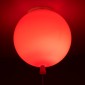 GloboStar® BALLOON 00652 Παιδικό Φωτιστικό Οροφής Μπάλα Μονόφωτο 1 x E27 IP20 Κόκκινο Πλαστικό με Ασημί Μέταλλο - Μ30 x Π30 x Υ33cm
