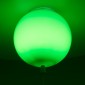 GloboStar® BALLOON 00653 Παιδικό Φωτιστικό Οροφής Μπάλα Μονόφωτο 1 x E27 IP20 Πράσινο Πλαστικό με Ασημί Μέταλλο - Μ30 x Π30 x Υ33cm