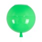 GloboStar® BALLOON 00653 Παιδικό Φωτιστικό Οροφής Μπάλα Μονόφωτο 1 x E27 IP20 Πράσινο Πλαστικό με Ασημί Μέταλλο - Μ30 x Π30 x Υ33cm