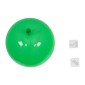 GloboStar® BALLOON 00653 Παιδικό Φωτιστικό Οροφής Μπάλα Μονόφωτο 1 x E27 IP20 Πράσινο Πλαστικό με Ασημί Μέταλλο - Μ30 x Π30 x Υ33cm