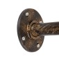 GloboStar® SWIFTWALKER 00659 Vintage Επιτοίχιο Φωτιστικό Απλίκα Τρίφωτο 3 x E27 IP20 Μπρούτζινο & Κόκκινο Μέταλλο - Μ85 x Π29.5 x Υ55cm