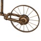 GloboStar® SWIFTWALKER 00660 Vintage Κρεμαστό Φωτιστικό Φιγούρα Τρίφωτο 3 x E27 IP20 Μπρούτζινο & Κόκκινο Μέταλλο - Μ85 x Π29.5 x Υ55cm