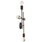 GloboStar® PIPING 00662 Vintage Επιτοίχιο Φωτιστικό Πολύφωτο 4 x E27 IP20 Χάλκινο Μέταλλο - Μ40 x Π9 x Υ52cm