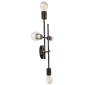 GloboStar® PIPING 00663 Vintage Επιτοίχιο Φωτιστικό Πολύφωτο 4xE27 IP20 Μπρούτζινο Μέταλλο - Μ40 x Π9 x Υ52cm
