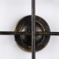 GloboStar® PIPING 00663 Vintage Επιτοίχιο Φωτιστικό Πολύφωτο 4xE27 IP20 Μπρούτζινο Μέταλλο - Μ40 x Π9 x Υ52cm