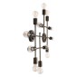 GloboStar® PIPING 00669 Vintage Επιτοίχιο Φωτιστικό Πολύφωτο 12 x E27 IP20 Μπρούτζινο Μέταλλο - Μ78.5 x Π9.5 x Υ64cm