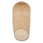 GloboStar® CALERO 00670 Boho Κρεμαστό Φωτιστικό Καμπάνα Μονόφωτο 1 x E27 IP20 Μπεζ Ξύλο - Μ60 x Π60 x Y120cm