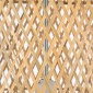GloboStar® CALERO 00670 Boho Κρεμαστό Φωτιστικό Καμπάνα Μονόφωτο 1 x E27 IP20 Μπεζ Ξύλο - Μ60 x Π60 x Y120cm