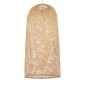 GloboStar® CALERO 00671 Boho Κρεμαστό Φωτιστικό Καμπάνα Μονόφωτο 1 x E27 IP20 Μπεζ Ξύλο - Μ50 x Π50 x Y110cm