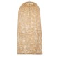 GloboStar® CALERO 00671 Boho Κρεμαστό Φωτιστικό Καμπάνα Μονόφωτο 1 x E27 IP20 Μπεζ Ξύλο - Μ50 x Π50 x Y110cm