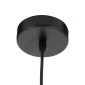 GloboStar® NEVIS 00681 Μοντέρνο Κρεμαστό Φωτιστικό Πλέγμα Μονόφωτο 1 x E27 IP20 Μαύρο Μέταλλο - Μ49 x Π49 x Υ34.5cm