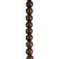 GloboStar® BEADS 00694 Vintage Κρεμαστό Φωτιστικό Ανάρτηση Μονόφωτο 1 x E27 IP20 Καφέ Ξύλο - Μ4 x Π4 x Υ47cm