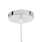 GloboStar® MANGEA 00716 Boho Κρεμαστό Φωτιστικό Πλέγμα Μονόφωτο 1 x E27 IP20 Μπέζ Ξύλο - Μ50 x Π50 x Υ34cm