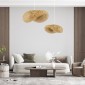 GloboStar® MEXICO 00718 Boho Κρεμαστό Φωτιστικό Ανάρτηση Μονόφωτο 1 x E27 IP20 Μπεζ Ξύλο - Μ40 x Π30 x Y18cm