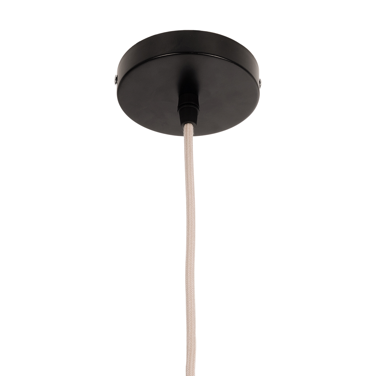 GloboStar® MEXICO 00718 Boho Κρεμαστό Φωτιστικό Ανάρτηση Μονόφωτο 1 x E27 IP20 Μπεζ Ξύλο - Μ40 x Π30 x Y18cm
