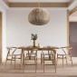GloboStar® MANDALA 00732 Boho Κρεμαστό Φωτιστικό Πλέγμα Μονόφωτο 1 x E27 IP20 Μπεζ Σχοινί - Μ80 x Π80 x Υ60cm