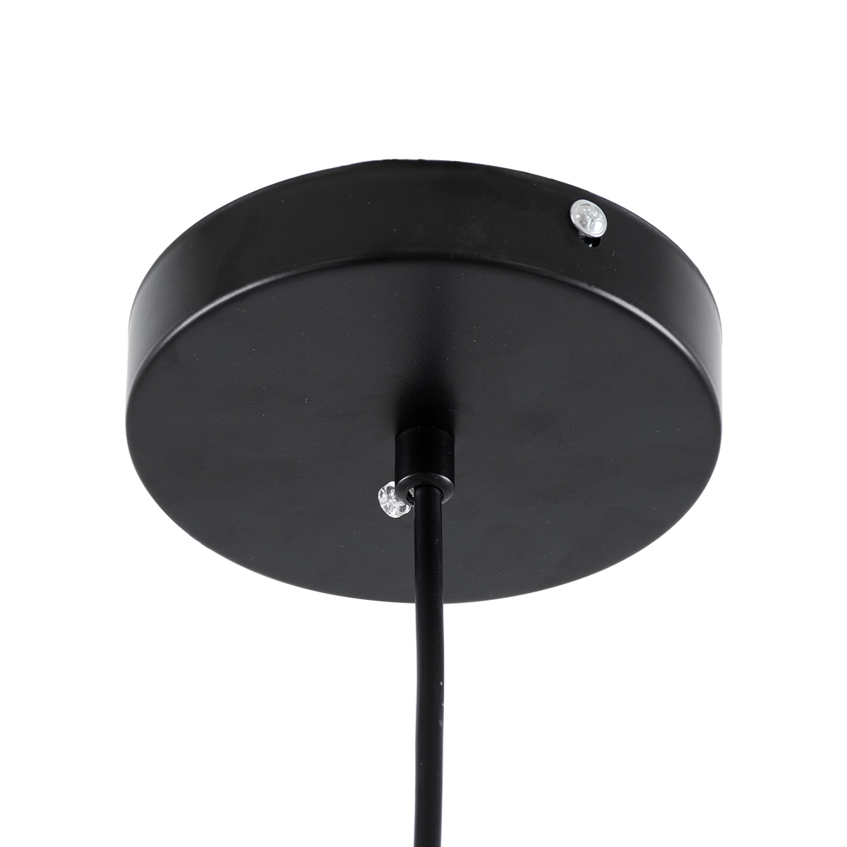 GloboStar® CHARLOTTE 00743 Μοντέρνο Κρεμαστό Φωτιστικό Καμπάνα CREE LED 5W 500lm 180° AC 85-265V IP20 Θερμό Λευκό 2700K Ασημί Γυαλί με Μαύρο Μέταλλο Μ23 x Π23 x Υ23cm - 2 Xρόνια Εγγύηση