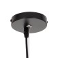 GloboStar® FREYA 00746 Μοντέρνο Κρεμαστό Φωτιστικό Ανάρτηση Μονόφωτο 1 x E27 IP20 Λευκό Γυαλί με Ασημί Μέταλλο - Μ20 x Π20 x Υ23cm