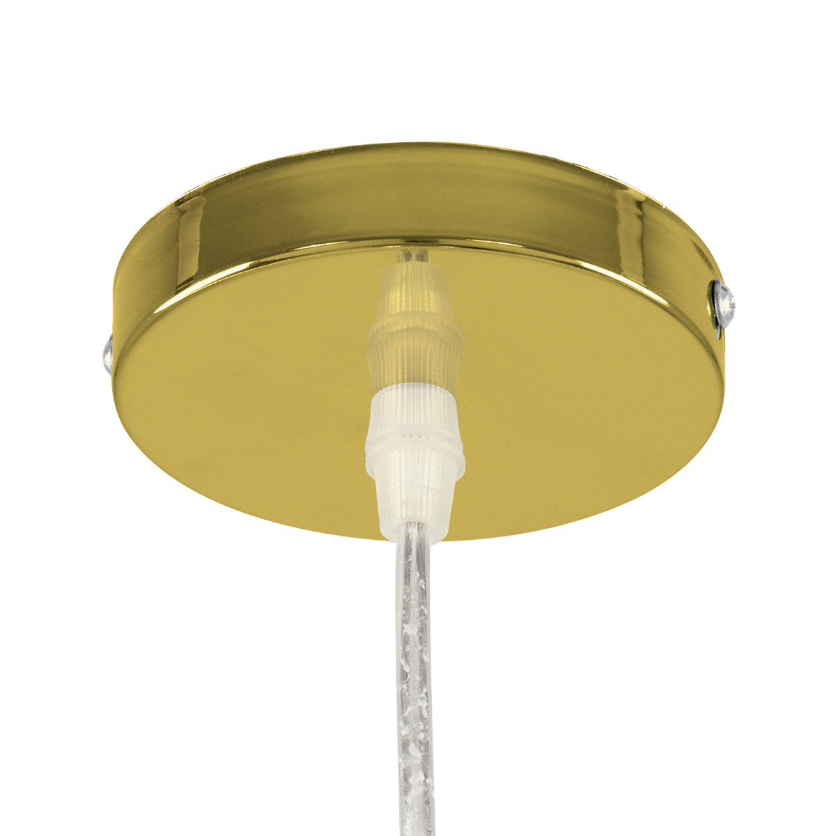 GloboStar® CRISTIN 00757 Μοντέρνο Κρεμαστό Φωτιστικό Ανάρτηση Μονόφωτο 1 x G4 Χρυσό Γυαλί - Μ18 x Π18 x Υ13cm