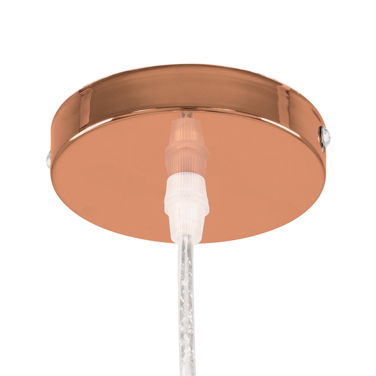 GloboStar® CRISTIN 00758 Μοντέρνο Κρεμαστό Φωτιστικό Ανάρτηση Μονόφωτο 1 x G4 Χάλκινο Γυαλί - Μ18 x Π18 x Υ13cm