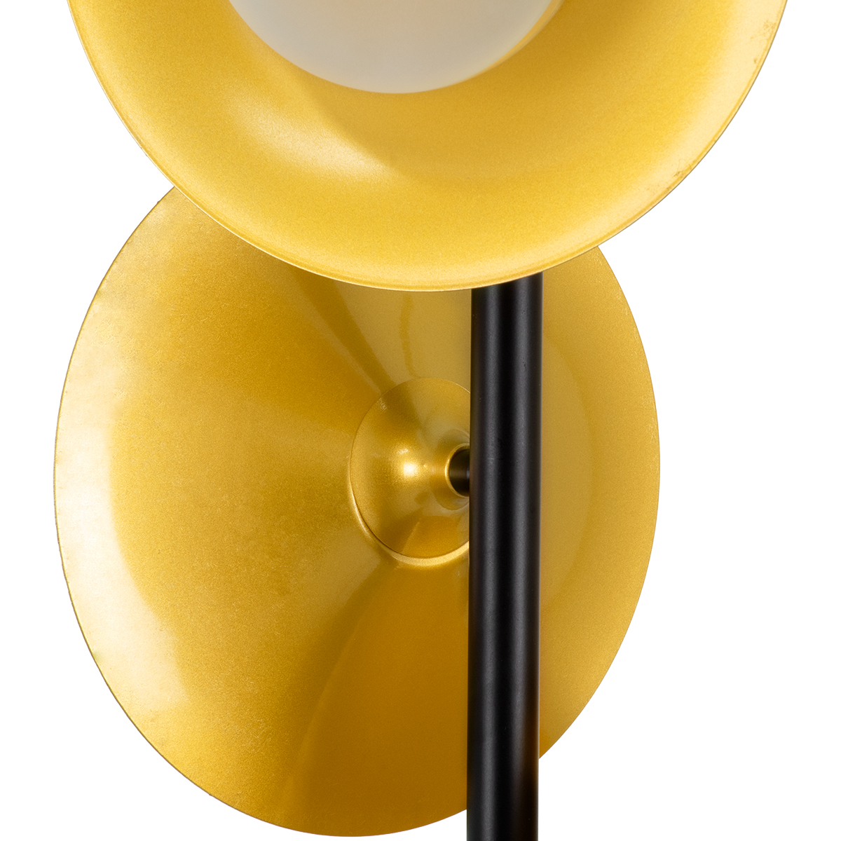 GloboStar® JOLIET 00781 Μοντέρνο Κρεμαστό Φωτιστικό Ανάρτηση Τρίφωτο 3 x G9 Μαύρο & Χρυσό Μέταλλο - Μ28 x Π28 x Y63cm