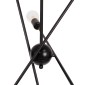 GloboStar® ZANE 00784 Μοντέρνο Φωτιστικό Οροφής Πλέγμα Πολύφωτο 6 x E27 IP20 Μαύρο Μέταλλο - Μ70 x Π70 x Υ100cm