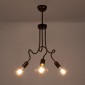 GloboStar® ASPECT 00788 Μοντέρνο Φωτιστικό Οροφής Πλέγμα Τρίφωτο 3 x E27 IP20 Χάλκινο Μέταλλο - Μ42 x Π42 x Υ60cm