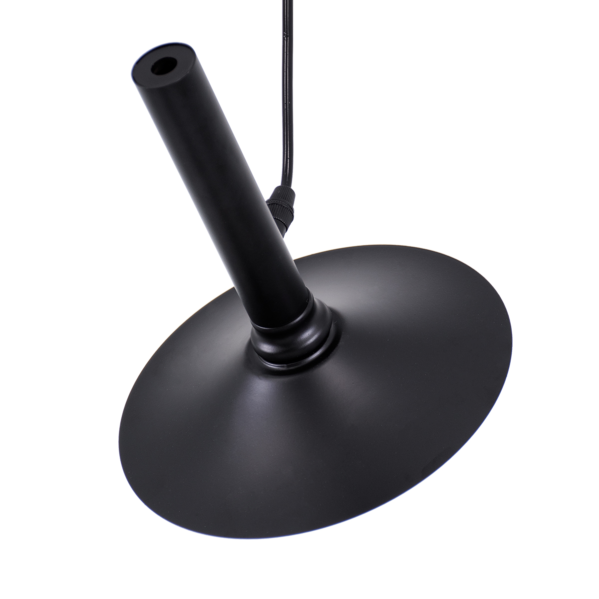 GloboStar® CELEST 00789 Μοντέρνο Κρεμαστό Φωτιστικό Ανάρτηση Μονόφωτο 1 x G9 Μαύρο Μέταλλο με Λευκό Γυαλί - Μ20 x Π20 x Υ26.5cm