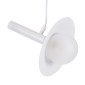 GloboStar® CELEST 00790 Μοντέρνο Κρεμαστό Φωτιστικό Ανάρτηση Μονόφωτο 1 x G9 Λευκό Μέταλλο με Λευκό Γυαλί - Μ20 x Π20 x Υ26.5cm