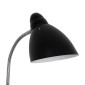 GloboStar® VERSA 00830 Μοντέρνο Επιδαπέδιο Φωτιστικό Μονόφωτο 1 x E27 IP20 Μαύρο & Ασημί Μέταλλο με Μαύρο Μάρμαρο - Μ14.5 x Π14.5 x Υ155cm