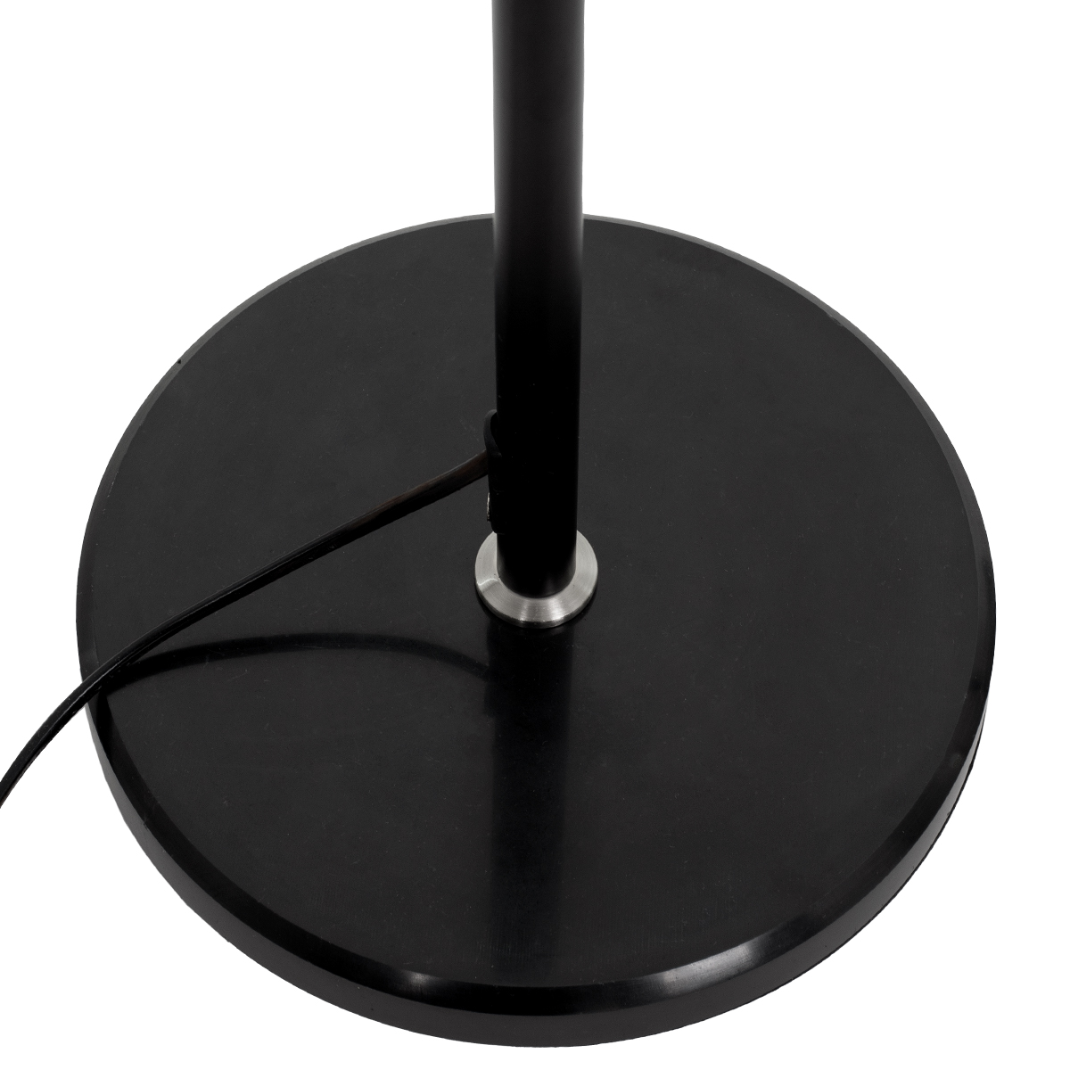 GloboStar® VERSA 00830 Μοντέρνο Επιδαπέδιο Φωτιστικό Μονόφωτο 1 x E27 IP20 Μαύρο & Ασημί Μέταλλο με Μαύρο Μάρμαρο - Μ14.5 x Π14.5 x Υ155cm