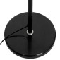GloboStar® VERSA 00830 Μοντέρνο Επιδαπέδιο Φωτιστικό Μονόφωτο 1 x E27 IP20 Μαύρο & Ασημί Μέταλλο με Μαύρο Μάρμαρο - Μ14.5 x Π14.5 x Υ155cm
