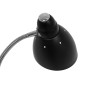 GloboStar® VERSA 00830 Μοντέρνο Επιδαπέδιο Φωτιστικό Μονόφωτο 1 x E27 IP20 Μαύρο & Ασημί Μέταλλο με Μαύρο Μάρμαρο - Μ14.5 x Π14.5 x Υ155cm