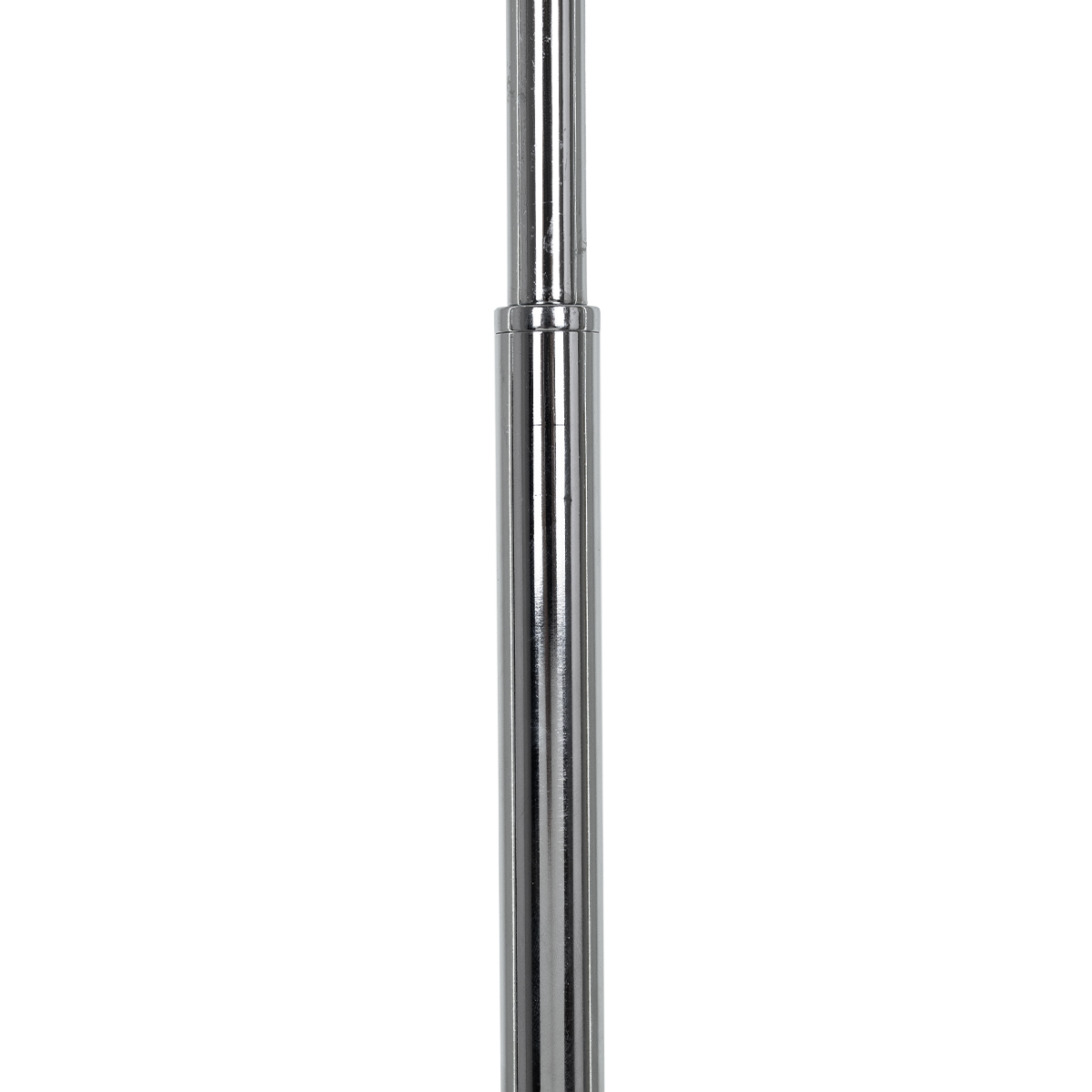 GloboStar® VERSA 00831 Μοντέρνο Επιδαπέδιο Φωτιστικό Μονόφωτο 1 x E27 IP20 Ασημί Μέταλλο με Μαύρο Μάρμαρο - Μ15 x Π15 x Υ155cm