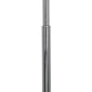 GloboStar® VERSA 00831 Μοντέρνο Επιδαπέδιο Φωτιστικό Μονόφωτο 1 x E27 IP20 Ασημί Μέταλλο με Μαύρο Μάρμαρο - Μ15 x Π15 x Υ155cm