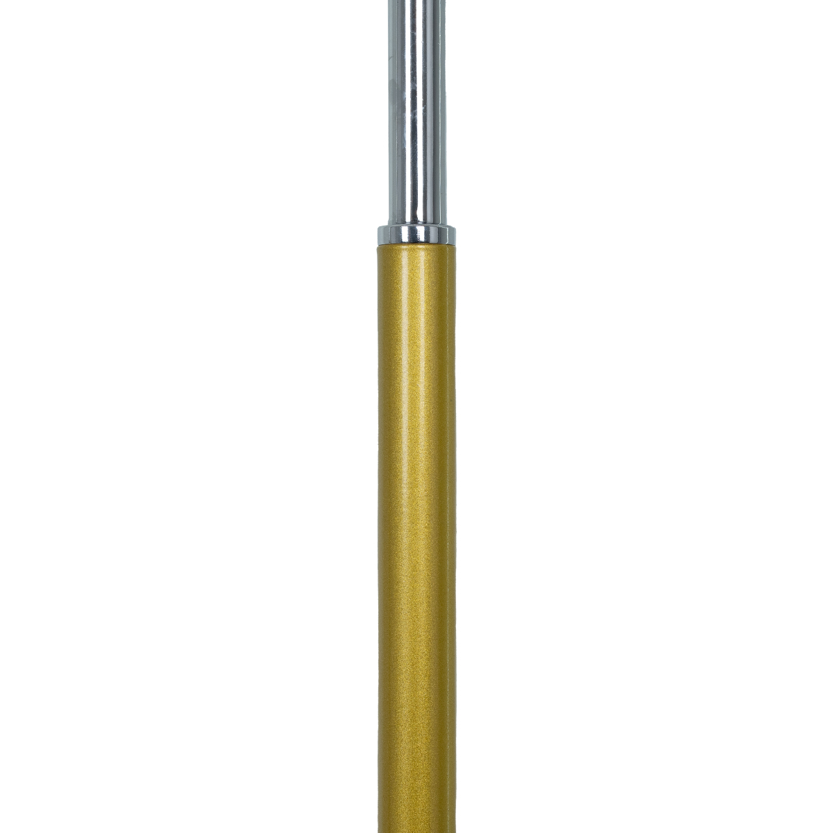 GloboStar® VERSA 00833 Μοντέρνο Επιδαπέδιο Φωτιστικό Μονόφωτο 1 x E27 IP20 Χρυσό & Ασημί Μέταλλο με Μαύρο Μάρμαρο - Μ15 x Π15 x Υ155cm