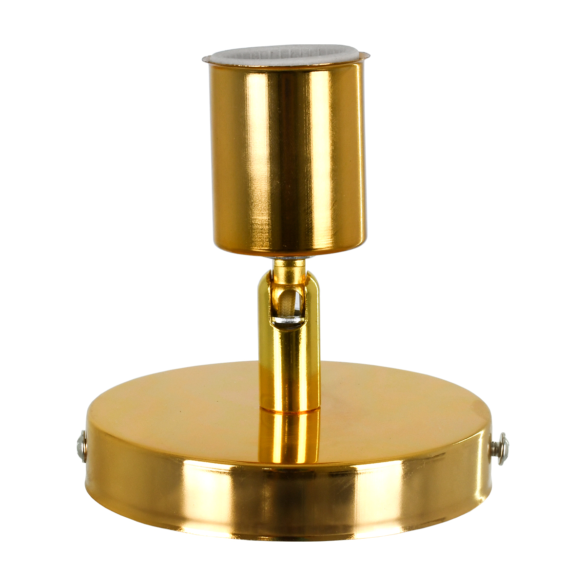 GloboStar® SARA 00845 Μοντέρνο Φωτιστικό Οροφής Σποτ Μονόφωτο 1 x E27 IP20 Χρυσό Μέταλλο - Μ10 x Π10 x Υ10.3cm