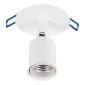 GloboStar® SARA 00848 Μοντέρνο Φωτιστικό Οροφής Σποτ Μονόφωτο 1 x E27 IP20 Λευκό Μέταλλο - Μ8 x Π8 x Υ8.5cm