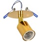 GloboStar® SARA 00851 Μοντέρνο Φωτιστικό Οροφής Σποτ Μονόφωτο 1 x E27 IP20 Χρυσό Μέταλλο - Μ8 x Π8 x Υ8.5cm