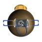 GloboStar® SARA 00851 Μοντέρνο Φωτιστικό Οροφής Σποτ Μονόφωτο 1 x E27 IP20 Χρυσό Μέταλλο - Μ8 x Π8 x Υ8.5cm
