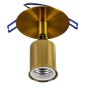 GloboStar® SARA 00852 Μοντέρνο Φωτιστικό Οροφής Σποτ Μονόφωτο 1 x E27 IP20 Χρυσό Μέταλλο - Μ8 x Π8 x Υ8.5cm