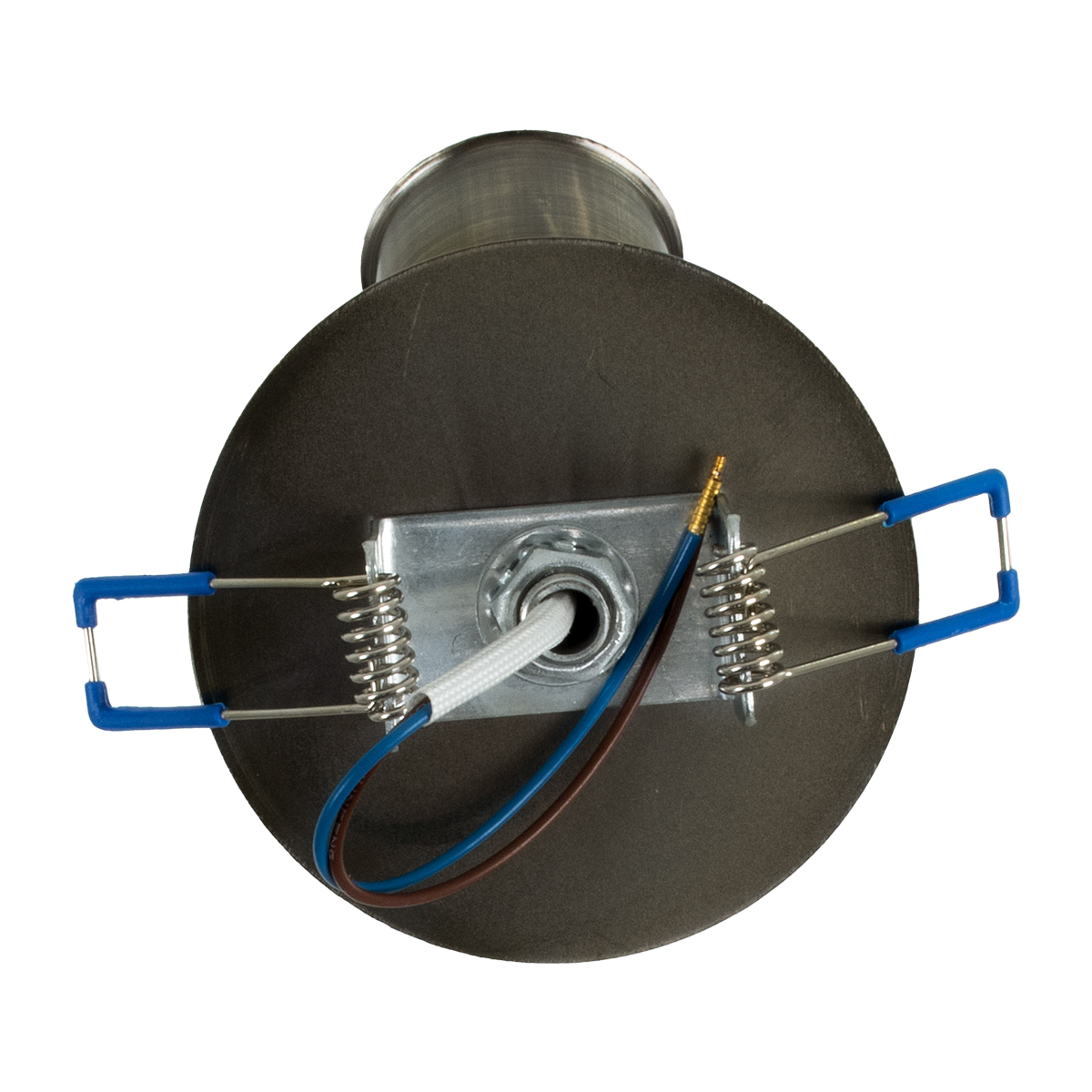 GloboStar® SARA 00853 Μοντέρνο Φωτιστικό Οροφής Σποτ Μονόφωτο 1 x E27 IP20 Μπρούτζινο Μέταλλο - Μ8 x Π8 x Υ8.5cm