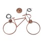 GloboStar® BIKE 00868 Vintage Κρεμαστό Φωτιστικό Φιγούρα Δίφωτο 2 x E27 IP20 Χάλκινο Μέταλλο - Μ67 x Π3.5 x Υ41cm