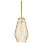 GloboStar® AMARIS 00871 Μοντέρνο Κρεμαστό Φωτιστικό Ανάρτηση Μονόφωτο 1 x E27 IP20 Μελί Γυαλί - Μ17 x Π17 x Y30cm