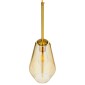 GloboStar® AMARIS 00871 Μοντέρνο Κρεμαστό Φωτιστικό Ανάρτηση Μονόφωτο 1 x E27 IP20 Μελί Γυαλί - Μ17 x Π17 x Y30cm